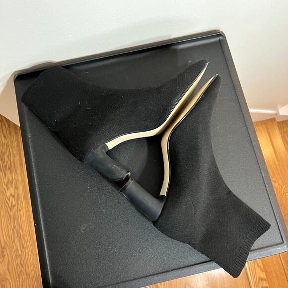 Zara Black Sock Booties - Picture 6 of 7